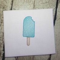 Mini Popsicle Machine Embroidery Design  - Sketch Stitch